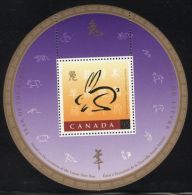 Canada - 1999 Year Of Rabbits Block MNH__(TH-6434) - Blocks & Sheetlets