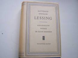 BAND 5 LESSING GESAMMELTE WERKE FÜNFTER BAND ANTIQUARISCHE SCHRIFTEN GOTTHOLD EPHRAÏM 1955 Aufbau Verlag- - Filosofia