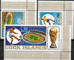 FIFA Fußball WM Germany 1974 Cook Islands 419/1 Im ER ** 6€ Karte Spieler Blocchi Bf Sport Bloc Soccer Sheet Of Oceanien - 1974 – Germania Ovest