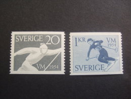 SWEDEN  1954    MICHEL 388/89A   YVERT 385/86  MNH **   (S37-NVT) - Ungebraucht