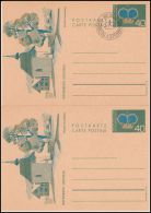 Liechtenstein 1973, Postal Stationery Postmark Vaduz And Mint - Interi Postali