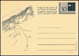 Liechtenstein 1965, Postal Stationery With Paid Reply, Mint - Interi Postali