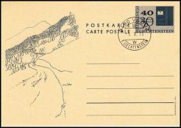 Liechtenstein 1973, Postal Stationery, Postmark Vaduz - Interi Postali