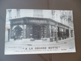 CPA Pub Reims.A La Grosse Botte.Magasin Rue Du Cadran Et Rue Telliers.2 Petites Déchirures à Droite - Reims