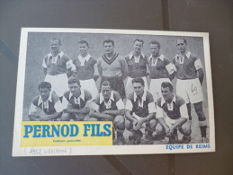 CPA Pub Reims.Pernod Fils.Equipe De Football De Reims.Année 50 Environ - Reims