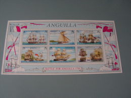 == Angulia  Bl.3  Schiffe ** MNH - Anguilla (1968-...)