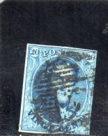 BELGIQUE 1858-61 YV. NR. 11 O SANS FILIGRANE - 1858-1862 Medallions (9/12)