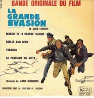 EP 45 RPM (7")  B-O-F Elmer Bernstein / McQueen / Garner / Attenborough " La Grande évasion " - Filmmuziek