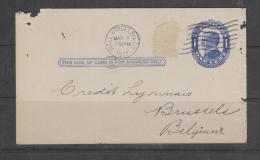 Entier Postal De 1911 Vers Bruxelles - 1901-20