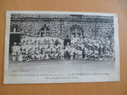 CPA Fanfare Des Orphelins De Saint Georges De Liole.Saint Frambault De Prières - Autres & Non Classés