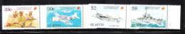 St. Kitts 1995 End Of World War II 50th Anniversary Airplane Ship Destroyer MNH - St.Kitts En Nevis ( 1983-...)
