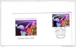 FDC  Nouvelle Calédonie Nouméa Lettres Festives 20 12 1999. Meilleurs Voeux. - FDC