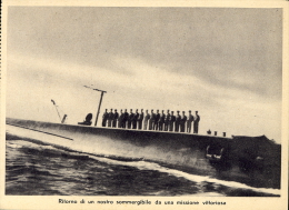 PROPAGANDA FASCISMO MARINA MILITARE SOMMERGIBILE 1942 - Sous-marins
