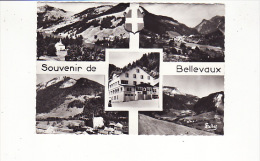 Carte 1960 Souvenir De Bellevaux : Multivues Hôtel Du Roc D'enfer,vues Générales Du Village - Bellevaux