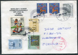 2005 Hungary Hodmezovasarhely Cover - Ulaan Baatar Mongolia - Cartas & Documentos