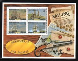 Montserrat - 1986 Post Vessels Block MNH__(THB-682) - Montserrat