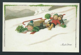 P. Ebner. REPRODUCTION De Belle Qualité. Sport D'hiver. Enfants, Luge...  N°104 - Ebner, Pauli