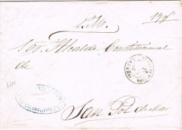 4436. Carta SANTA COLOMA De FARNES (Gerona) 1884. Trebol - Brieven En Documenten