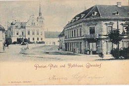 AK STEIERMARK WEIZ FLORIAN -PLATZ UND RATHHAUS GLEISDORF  ,VERLAG : A.RECHBERGER, OLD POSTCARD 1898 - Weiz