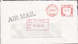 Trinidad & Tobago Airmail PORT OF SPAIN Meter Stamp 1978 Cover To PRIVAT BANKEN (BANK) Denmark - Trinité & Tobago (1962-...)