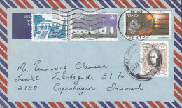 South Africa Airmail Par Avion Per Lugpos Mult Franked ALBERTON 1984 Cover Brief To Denmark - Poste Aérienne