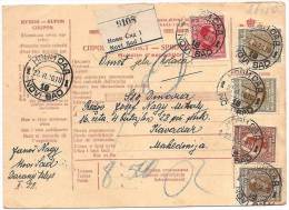 Yugoslavia 1926 Novi Sad To Kavadartzi, Macedonia- Registered - Recommandé - Covers & Documents