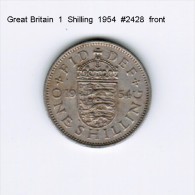 GREAT BRITAIN    1  SHILLING  1954 (KM # 904) - I. 1 Shilling