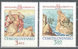 Czechoslovakia 1976 Art Tapestry - Michel 2319-2320 MNH (**). - Unused Stamps