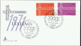 1971 - EUROPA CEPT  ITALIA - ITALY - FDC - 1971