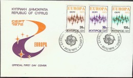 1972 - EUROPA CEPT  CIPRO - CYPRUS - FDC - 1972