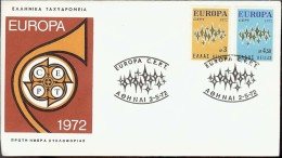 1972 - EUROPA CEPT  GRECIA - ELLAS - FDC - 1972