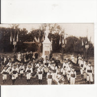 Carte Postale Photo De CONFLANS JARNY (Meurthe Et Moselle) Le Monument Aux Morts Avec Fanfare-Musique- RARE - Jarny