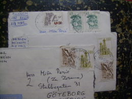 3  Leeter-3X PAR AVION-Serbia-Sweden-1967   (2251) - Lettres & Documents