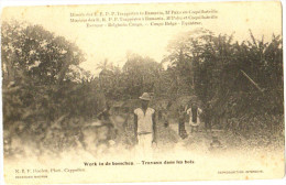 Werk In De Bosschen - Travaux Dans Les Bois - Missions Des R. R. P. P. Trappistes à Bamania, M'Paku Et Coquilhatville - Other & Unclassified