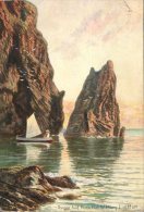 (PF300) Very Old Postcard - Carte Ancienne - UK - Isle Of Man - Sugar Loaf Rock - Isle Of Man