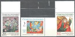 Czechoslovakia 1978 - Art Painting  Gemalde Michel 2476-2478 MNH (**). - Unused Stamps