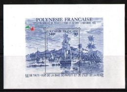 French Polynesia - 1985 Papeete Harbour Block MNH__(TH-2134) - Blocchi & Foglietti