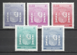 0308-serie Sellos Fiscales España Monarquia Edifil Nº774/78.18,00€ Nuevos ** MNH AÑO 2002.SPAIN REVENUE FISCAUX STEMPELM - Revenue Stamps