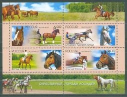 Russia Federation - 2007 Horse Breeds Block MNH__(TH-9528) - Blocks & Sheetlets & Panes