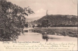 ECOSSE  STIRLING  ABBEY CRAIG AND WALLACE MONUMENT - Selkirkshire