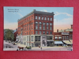 Michigan > Lansing  Hollister Block  1913 Cancel   Ref 1057 - Lansing