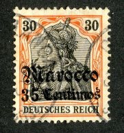 (1210)  Morocco 1906  Mi.39 / Sc.38  Used  Catalogue €13. - Deutsche Post In Marokko