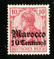 (1229)  Morocco 1906  Mi.36  /   Sc.35  Mint(*)  Catalogue €8.50 - Deutsche Post In Marokko