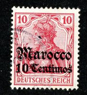 (1232)  Morocco 1906  Mi.36  /   Sc.35  Used  Catalogue €1.50 - Deutsche Post In Marokko