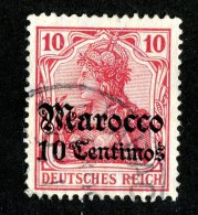 (1242)  Morocco 1906  Mi.36  /   Sc.35  Used  Catalogue €1.50 - Deutsche Post In Marokko