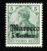 (1245)  Morocco 1906  Mi.35  /   Sc.34  Mint* Light Hinge  Catalogue €8.50 - Deutsche Post In Marokko