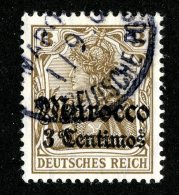 (1256)  Morocco 1906  Mi.34  /   Sc.33  Used  Catalogue €2.60 - Deutsche Post In Marokko