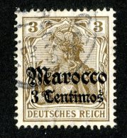 (1257)  Morocco 1906  Mi.34  /   Sc.33  Used  Catalogue €2.60 - Deutsche Post In Marokko