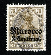 (1258)  Morocco 1906  Mi.34  /   Sc.33  Used  Catalogue €2.60 - Deutsche Post In Marokko