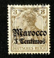 (1261)  Morocco 1906  Mi.34  /   Sc.33  Used  Catalogue €2.60 - Deutsche Post In Marokko